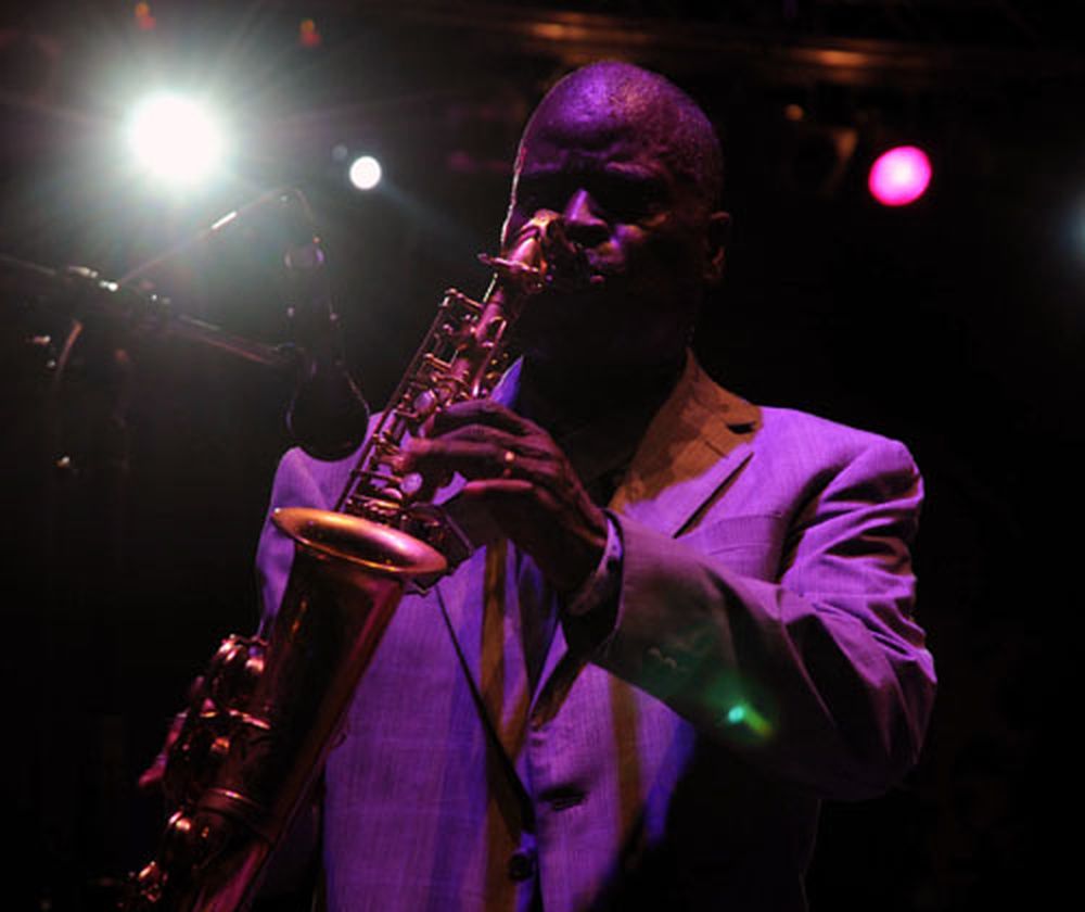 Maceo Parker auf der Filmnächte-Bühne. Foto: Gehilfe Oph