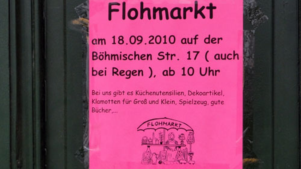 Flohmarkt am 18. September