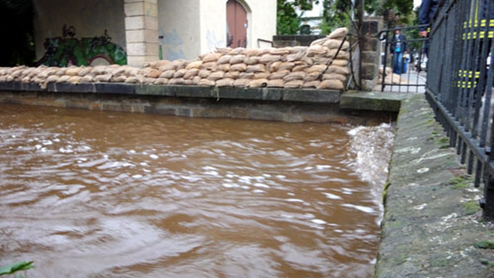 Prießnitz-Hochwasser Prießnitz-Hochwasser