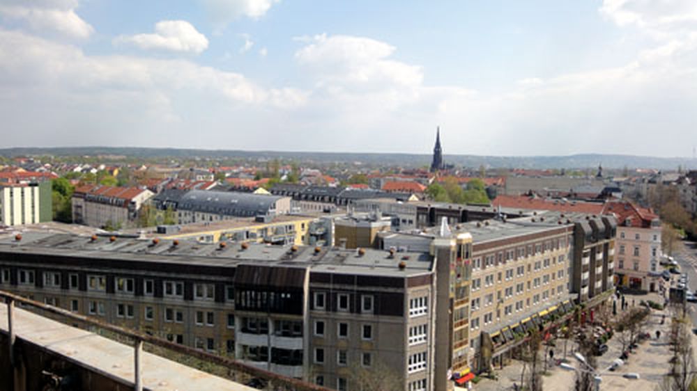Der Blick über die Neustadt ist fantastisch.